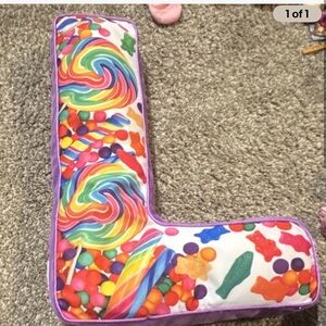 Colorful Candy-Themed Pillow